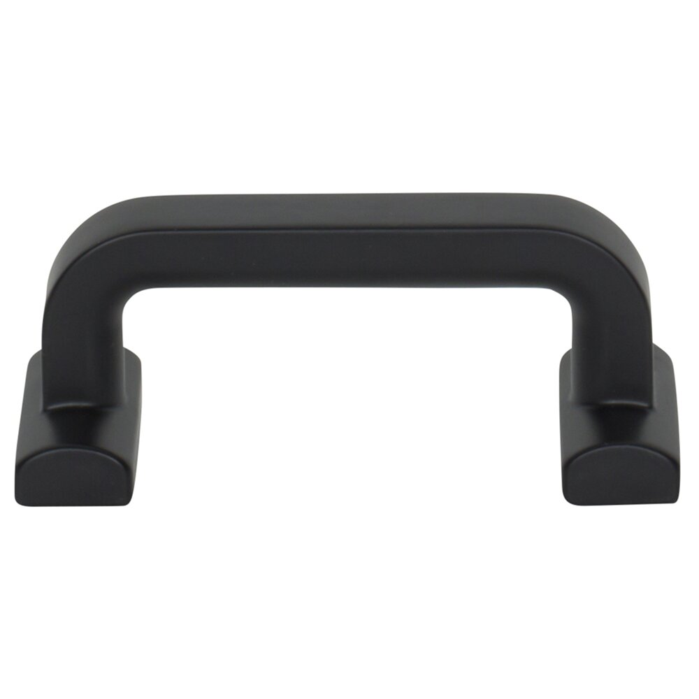 Morris Collection Harrison Pull 2 1/2" Centers in Flat Black by Top