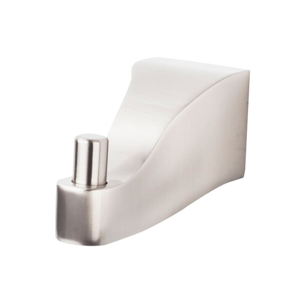 Aqua Collection Aqua Bath Single Hook in Brushed Satin Nickel by Top