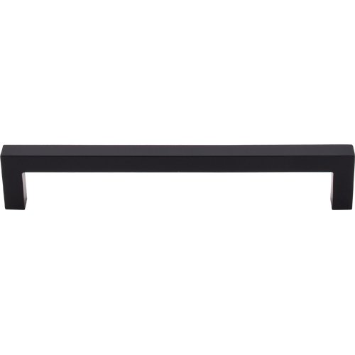 Nouveau Collection Square Bar 6 5/16" Centers Bar Pull in Flat Black
