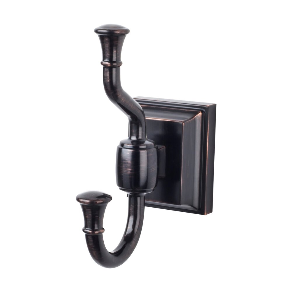 Stratton Collection Stratton Bath Double Hook in Tuscan Bronze by Top