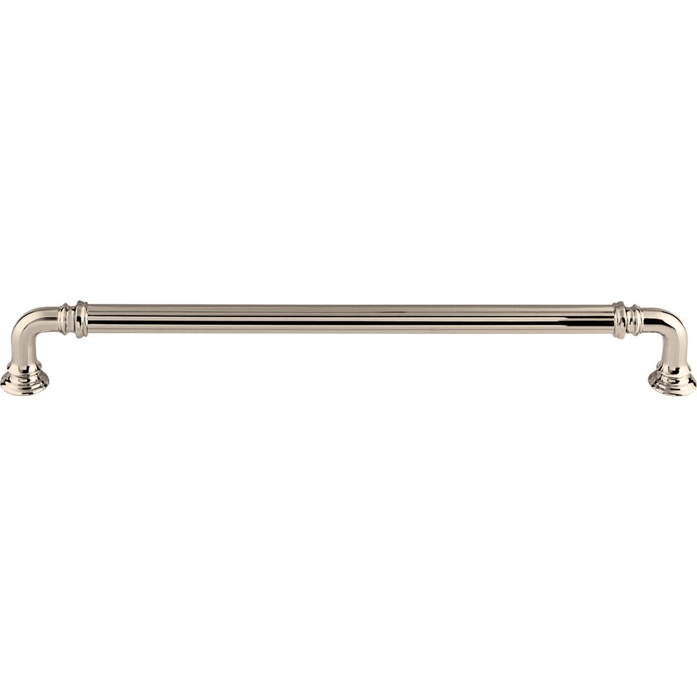 Chareau Collection Reeded 9" Centers Bar Pull in Polished Nickel by