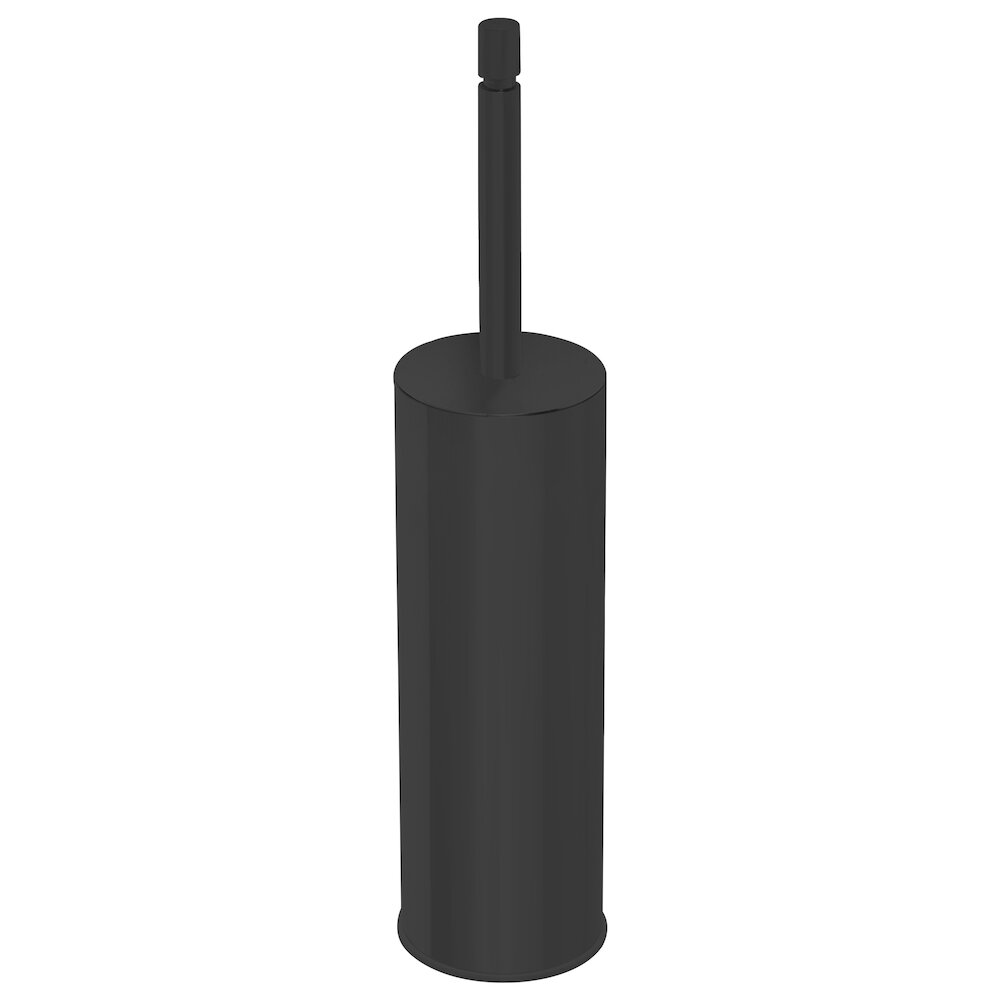 Axis Collection Freestanding Toilet Brush Holder in Matte Black by