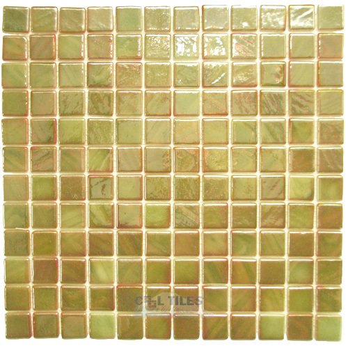 Titanium Recycled Glass Tile Mesh Backed Sheet in Sahara Vidrepur