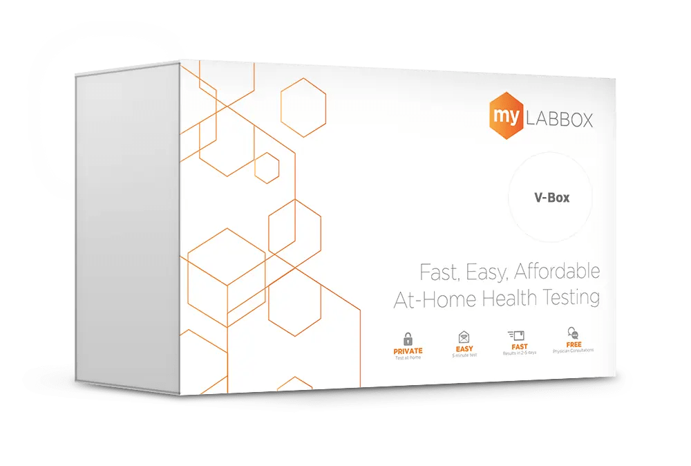 VBox Vaginal Health Test Discreet athome testing myLAB Box