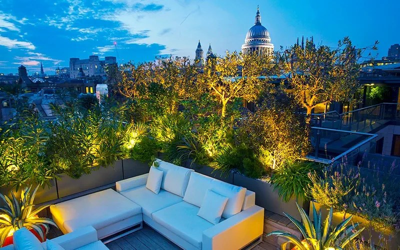 Roof terrace garden design London modern design projects