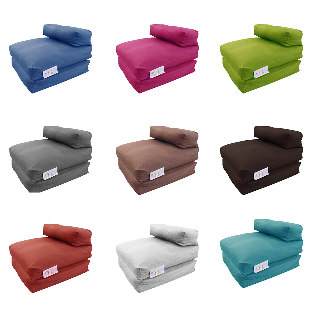 Kids Single Waterproof Z Bed Layabout Bean Bags