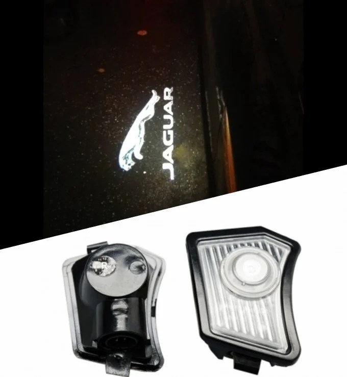 2X Jaguar LED Side Mirror Logo Puddle Light for Jaguar XE XF XJ XK I