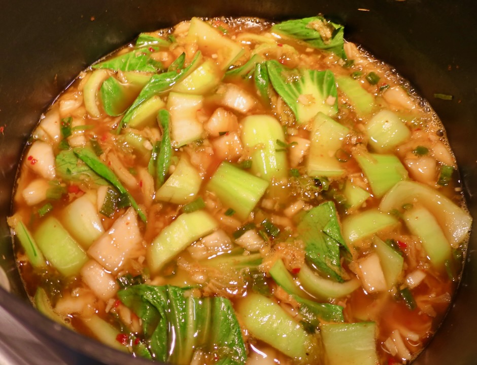 Kimchi Noodle Soup with Wilted Greens My Lilikoi KitchenMy Lilikoi