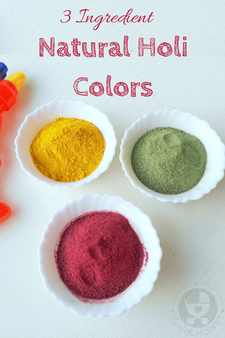 3 Ingredient Natural Holi Colors