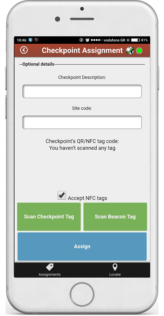 How to assign checkpoints MyLoneWorkers Monitoring System