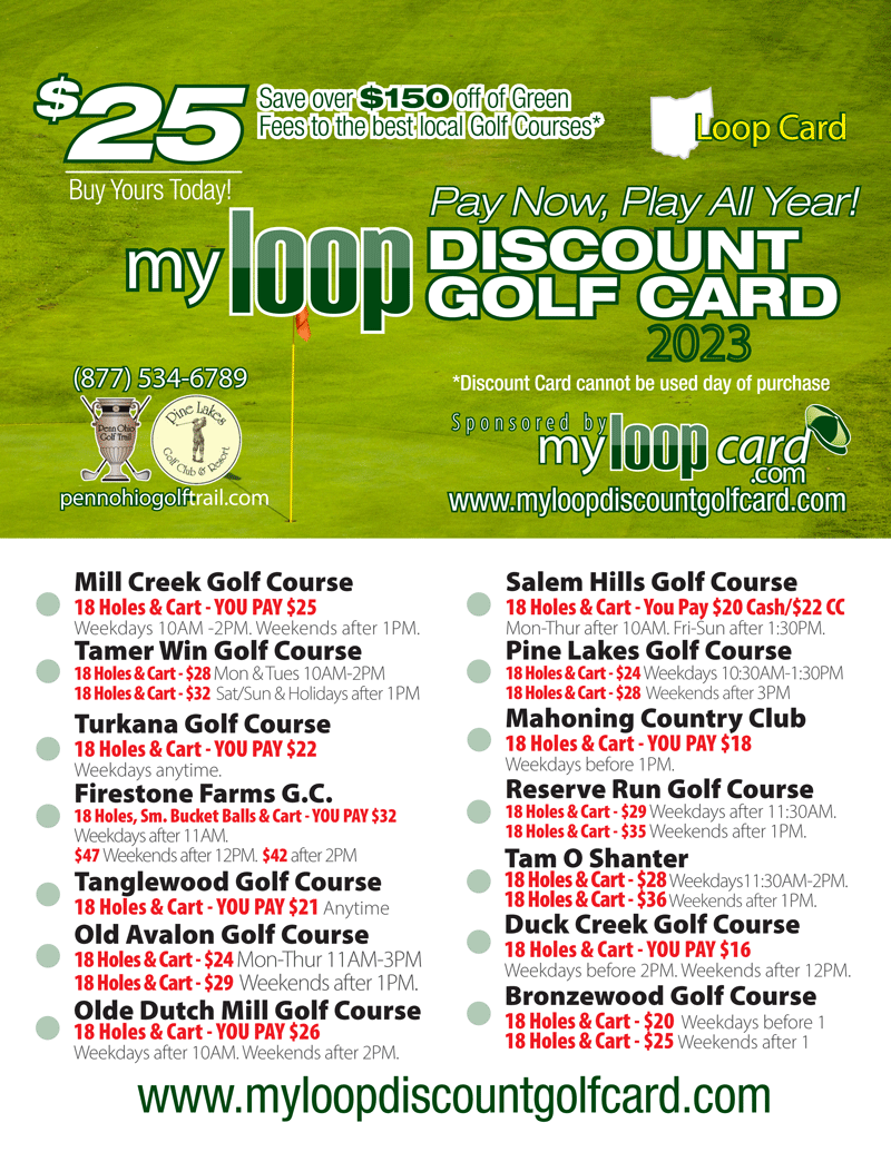 Golf at Youngstown, Ohio golf courses at discounted prices MyLoop