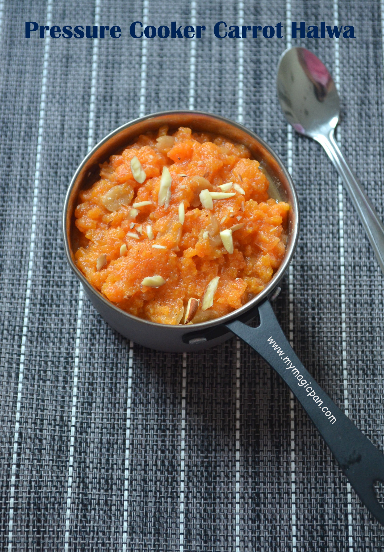 Pressure Cooker Carrot Halwa No Grating