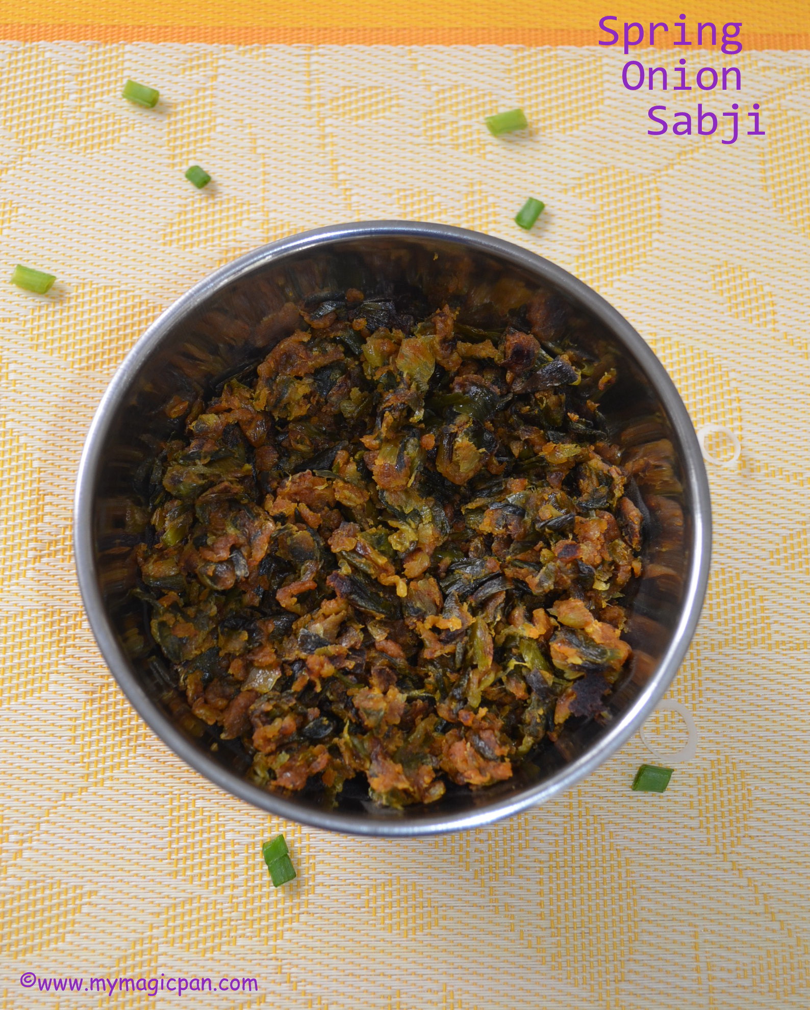Spring Onion Sabji Hari Pyaaz Sabzi