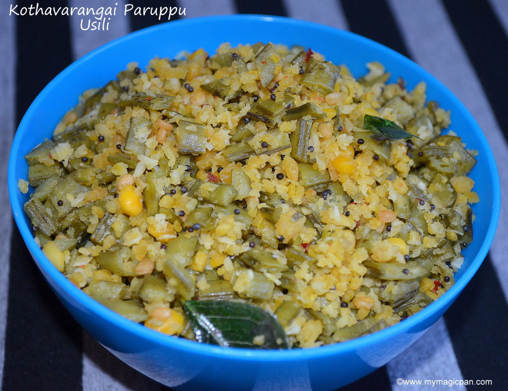 Cluster Beans Paruppu Usili Kothavarangai Paruppu Usili