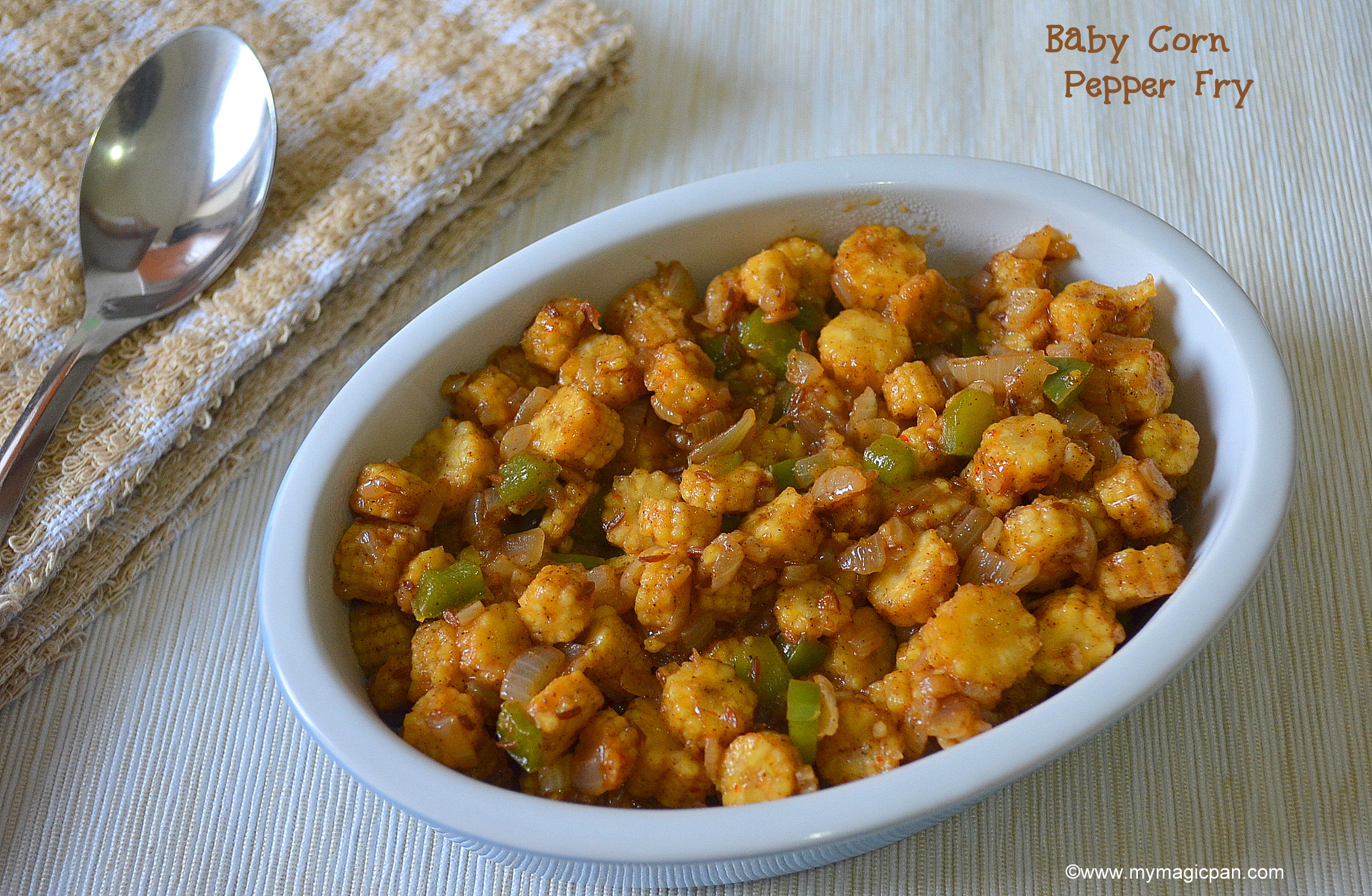 Baby Corn Pepper Fry