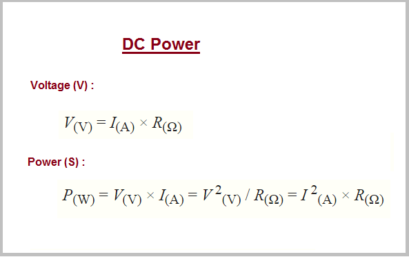 Electrical Engineers online calculator with formula