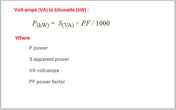 Electrical Engineers online calculator with formula