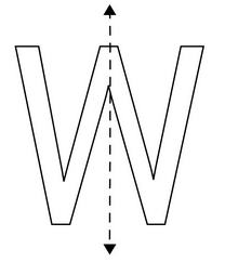 Lines of Symmetry A to Z , 0 to 9 & Shapes