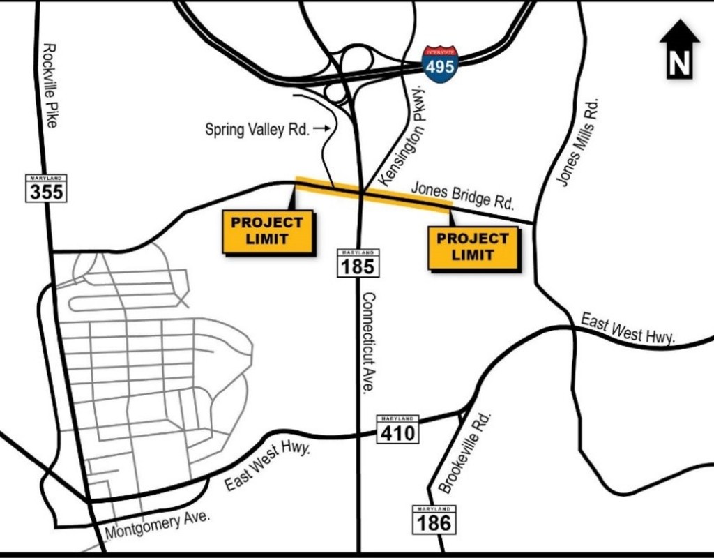 18 Million Jones Bridge Road Safety Enhancement Project Begins in