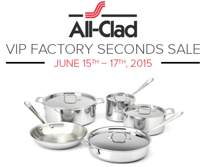 AllClad VIP Factory Sales LimitedTime Discounts on Lifetime Cookware — My Money Blog