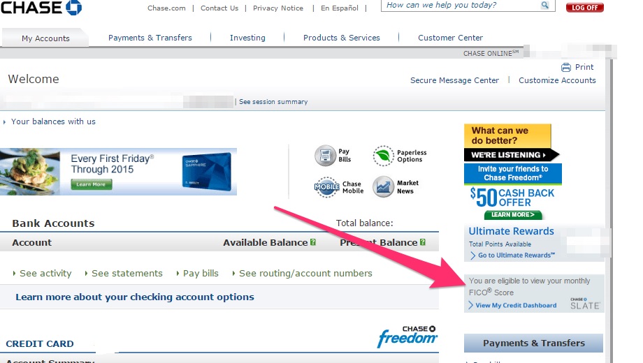 Free FICO Score from Chase Credit Cards — My Money Blog
