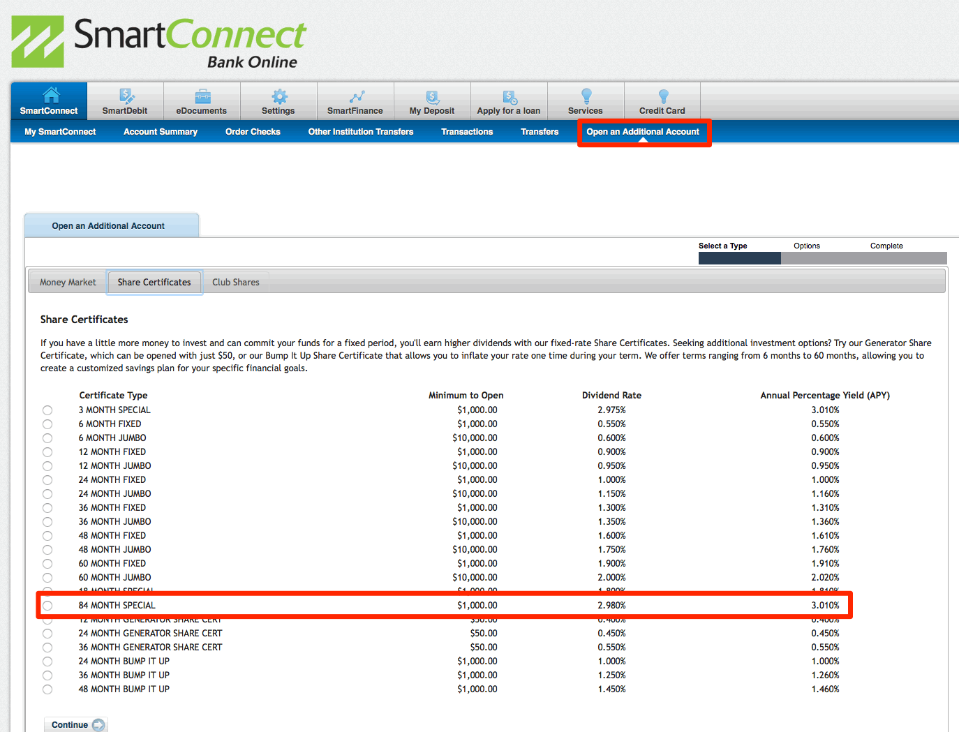 Andrews Federal Credit Union Application and Account Opening Review