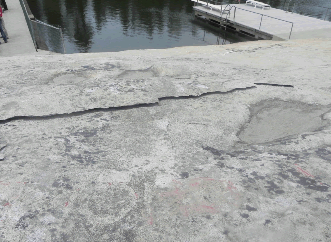 Water Draining From Twain Harte Lake
