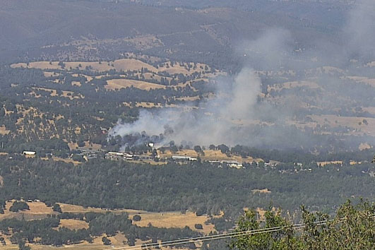 Update Fire In Angels Camp Threatening Structures Contained