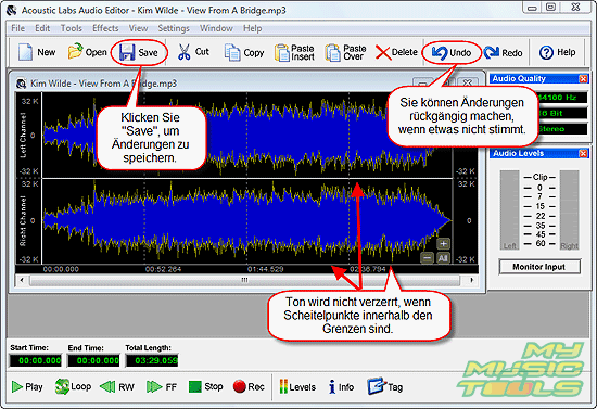 Wie erhöhe ich Lautstärke in MP3 Datei? | Audio Editor