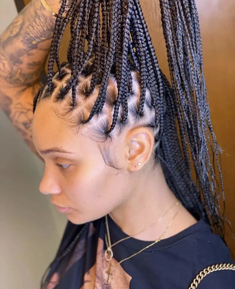Top 50 Knotless Braids Styles 2024 MyNativeFashion