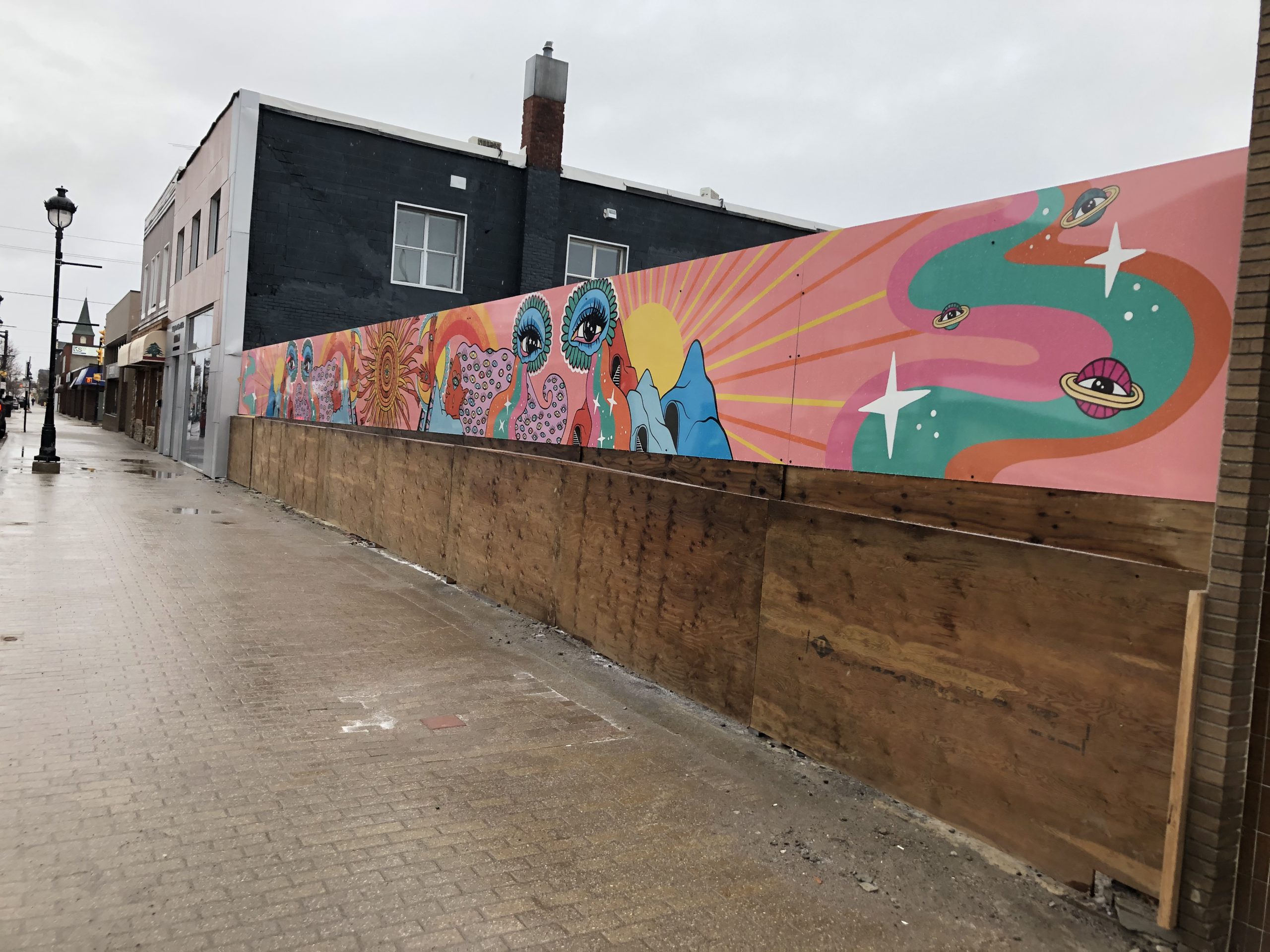 Art Display Covers Old Building Site My North Bay Now