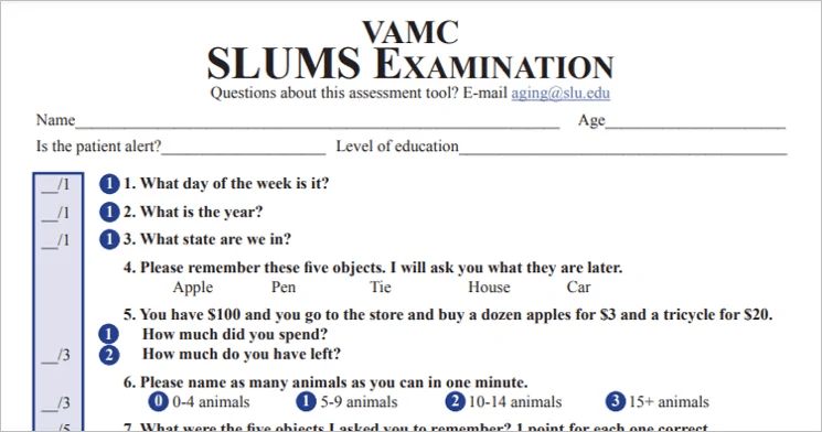What Is A Slums Exam