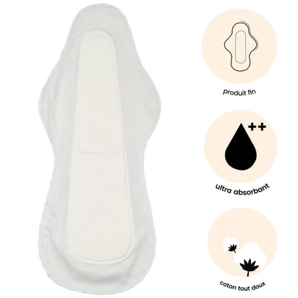 Serviette lavable XL flux abondant nuit Mypads