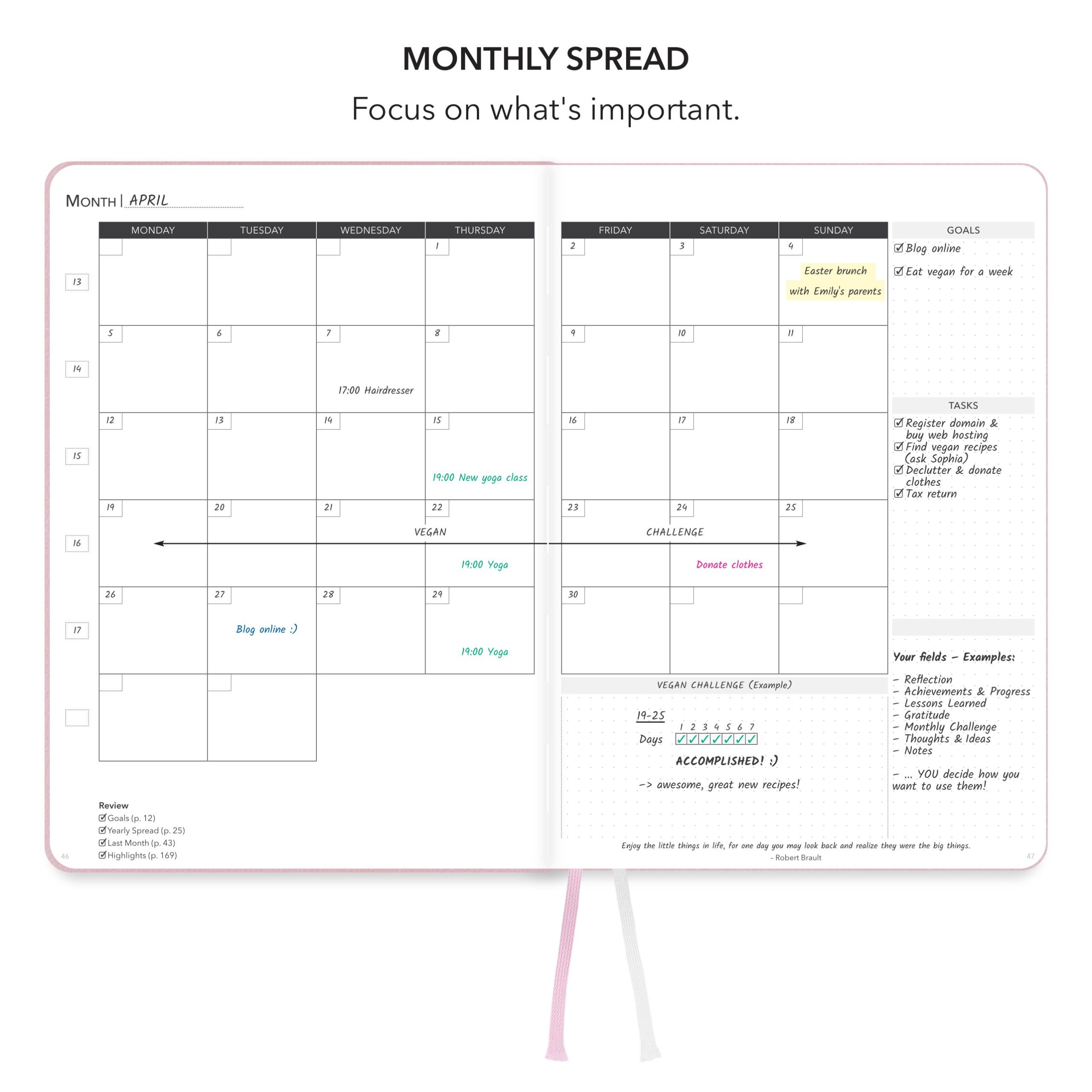 PARETO PLANNER (Rose) Pareto Planner