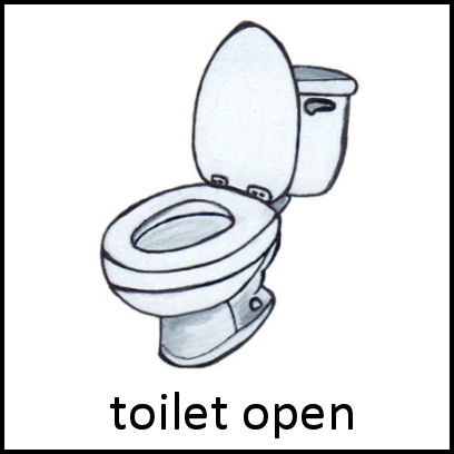 Toilet Open PECS Card