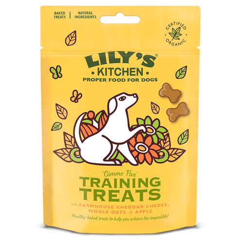 Lily's Kitchen Dog Treats Organic Cheese and Apple Gimme Five Training