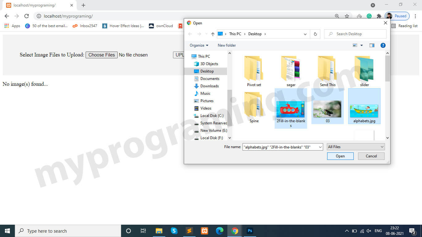 How to Multiple IMAGE Add and Store in Folder Using PHP and MySQL