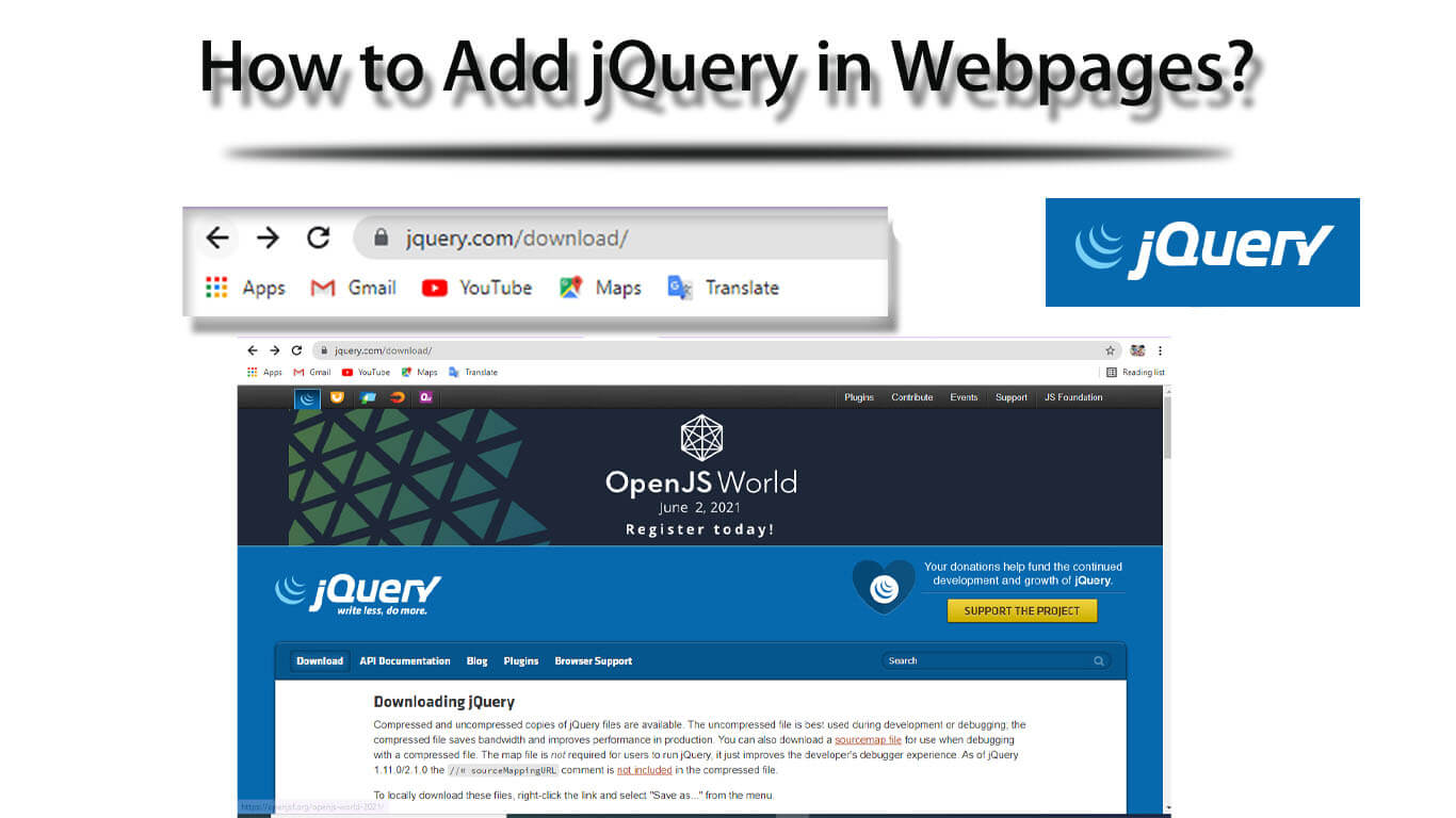 How to Add jQuery in pages? myprograming