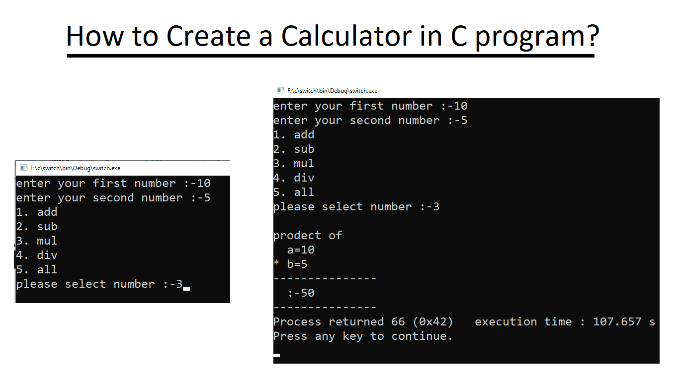 How to Create a Calculator in C Program? myprograming