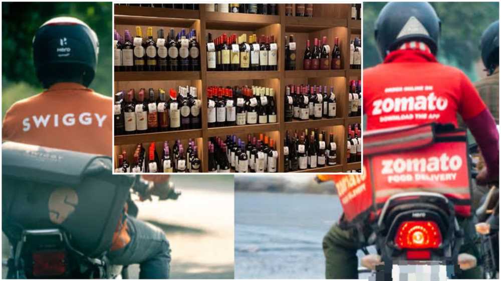 Home Delivery of Liquor Through Swiggy, BigBasket, Zomato, and Blinkit