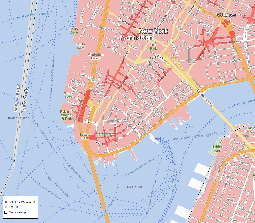 Verizon unveils 5G coverage map MyRatePlan