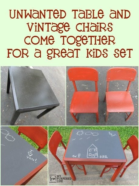 chalkboard kids table