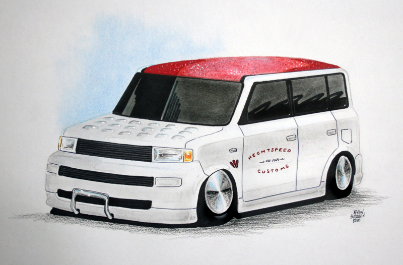 6 Basic Steps to Drawing Hot Rods