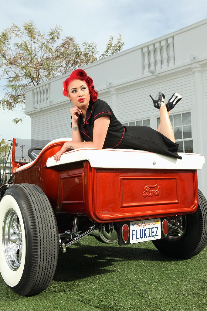 Hot Rod Pinup Erica Vaughn as Pinup of the Month