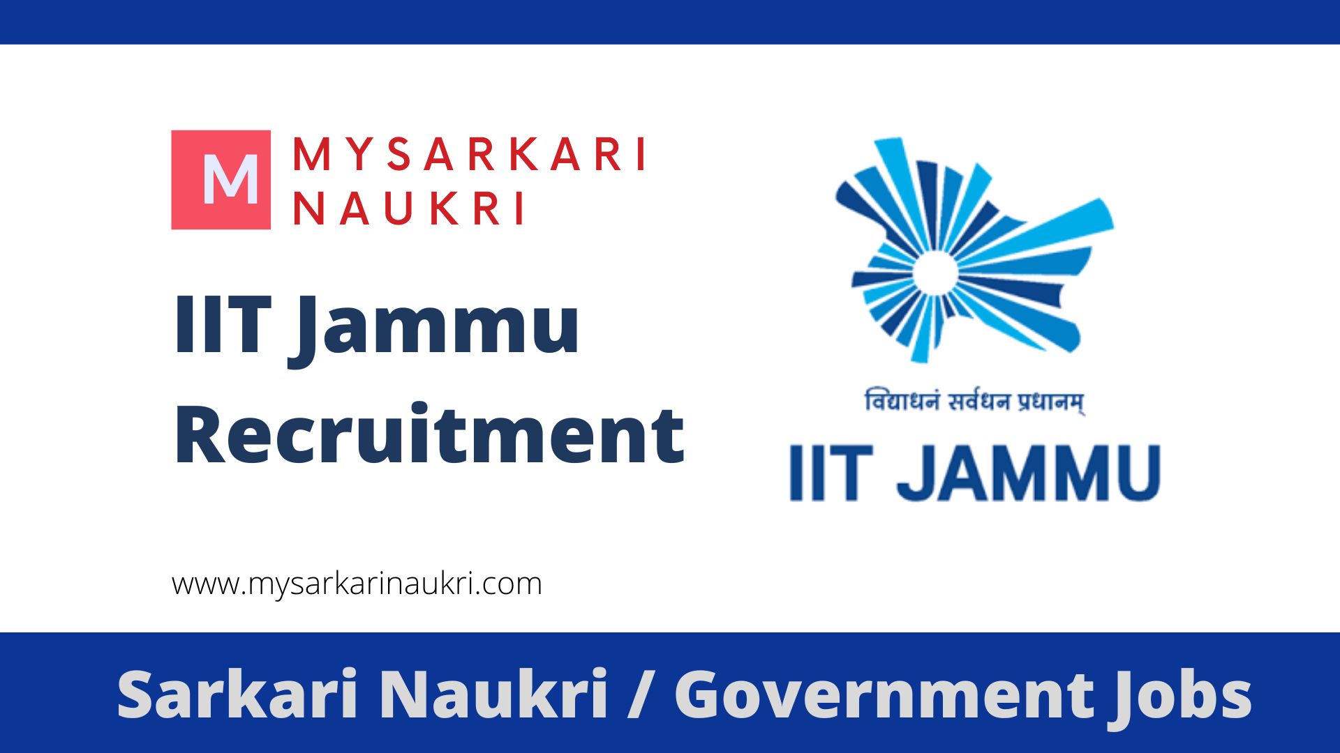 IIT Jammu Recruitment 2024 For 11 Laboratory Assistant and Various