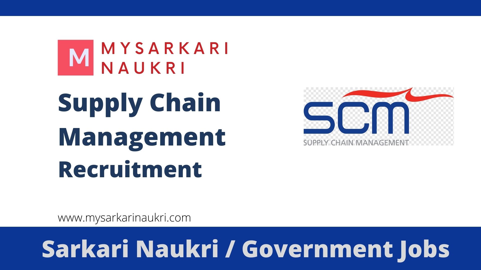 Supply Chain Management Government Jobs 2024 Sarkari Naukri