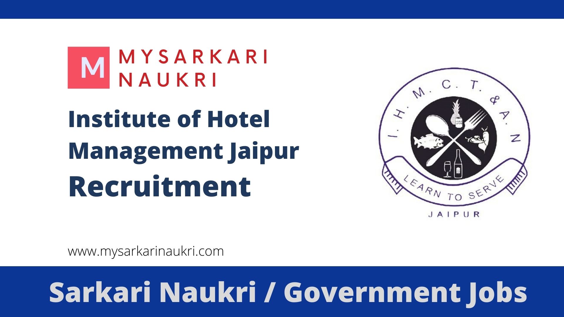 IHM Jaipur Recruitment 2022 IHM Jaipur Jobs