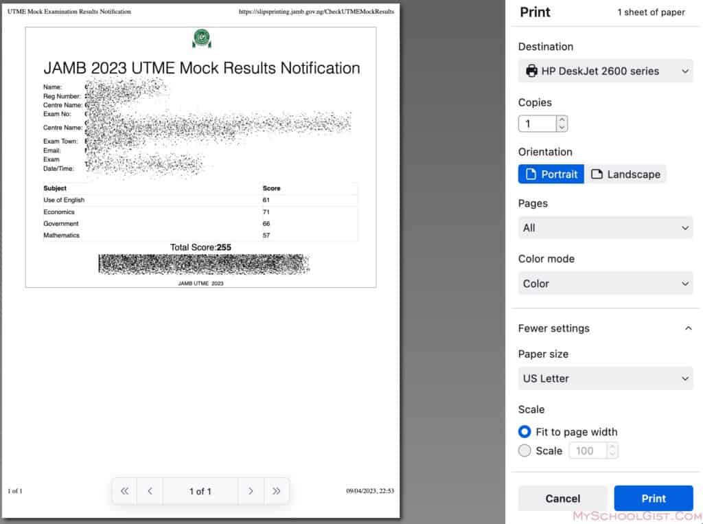 How to Check JAMB Mock Result 2023 • MySchoolGist