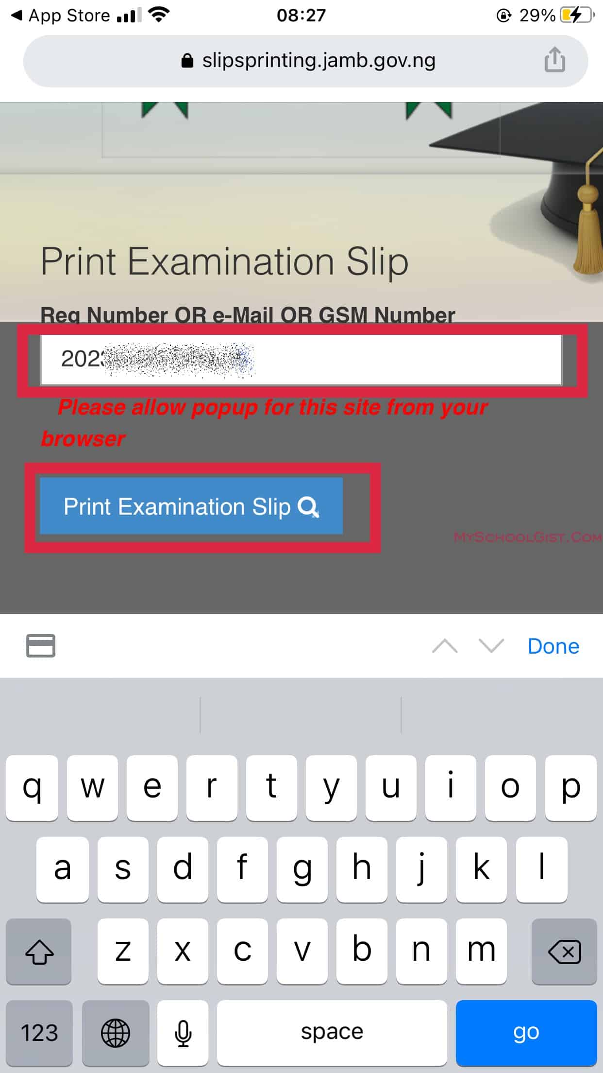 How to Reprint JAMB UTME Exam Slip 2023 on Phone & PC