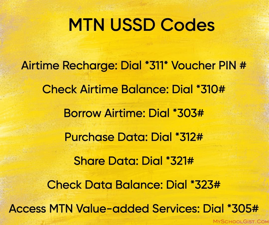Updated MTN USSD Codes 2024 Complete Guide to New Dial Codes